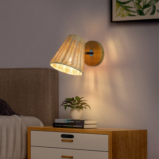 Rattan Wall Lamp Bedside Wall Lamp Mirror Front Lamp Rattan Wall Lamp Lighting Home Essentials