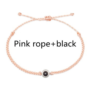 Creative Customized Color Photo Projection Bracelet Hand Woven Lovers Personality Jewelry For Men And Women Valentine's Day Gift Jewelry / Accessories