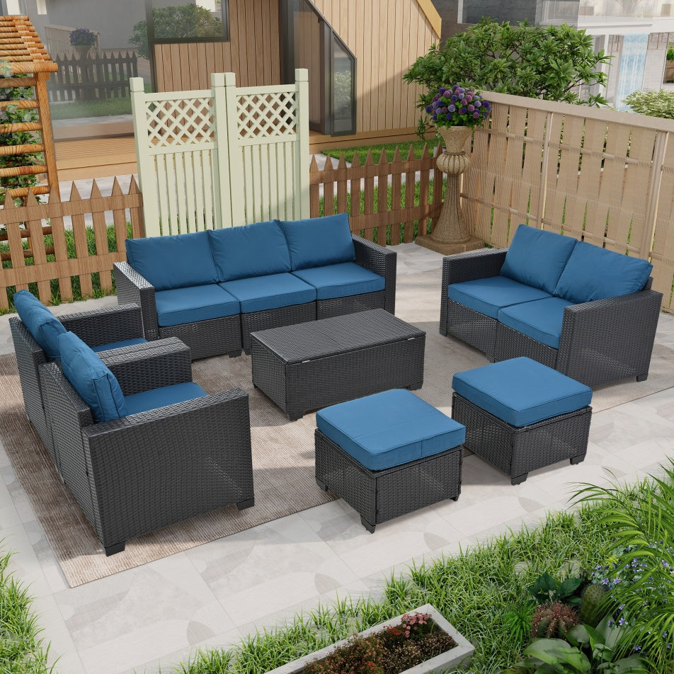 10 Piece Patio Furniture Set Outdoor Garden Patio Furniture