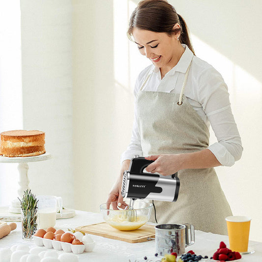 Handheld Electric Whisk, 5-Speed Egg Beater Mixer 800W for Baking, Milkshake & Cream, ABS + Stainless Steel – Appliances Home Essentials