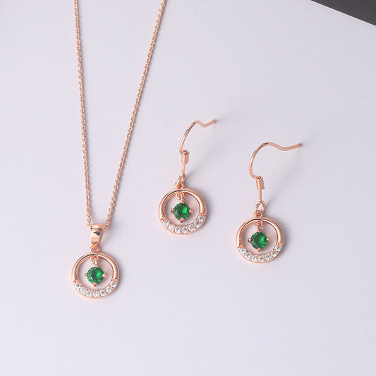 Fashion Simple Beccarite Round Earrings Jewelry/Accessories