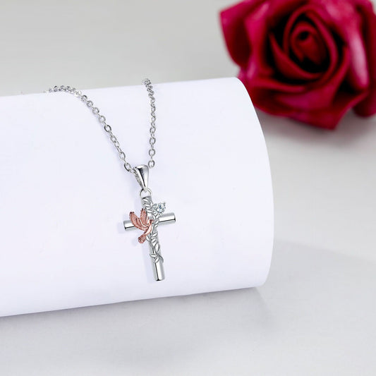 Cross Pendant Necklace High Sense Decoration Design Jewelry/Accessories