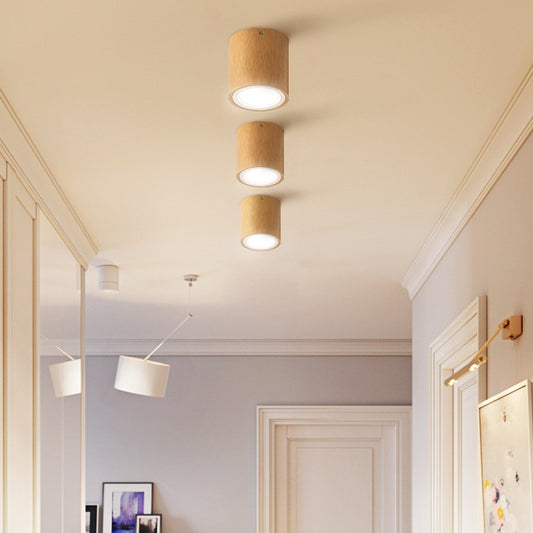 Creative Modern And Simple Solid Wood Aisle Balcony Surface Mounted Downlight Lighting Home Essentials