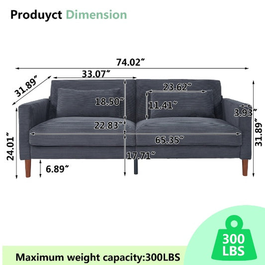 Gray Sofa Seats Furniture