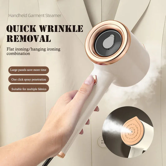 Mini Portable Handheld Garment Steamer Fabric Steam Iron For Clothes Travel Home Appliances Vertical US Plug Ironing Machine Home Essentials