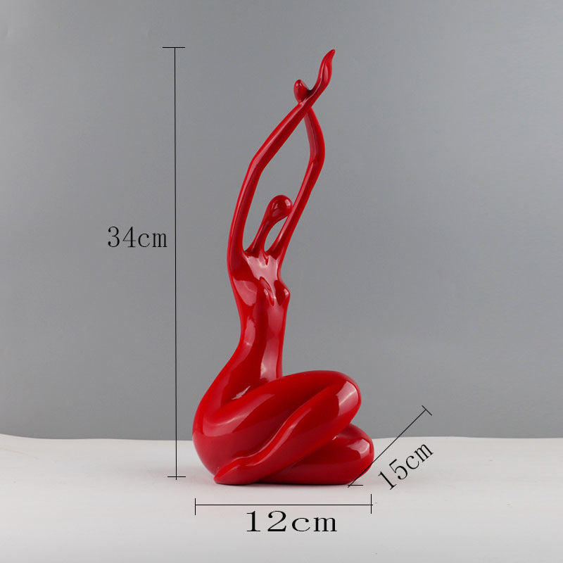Modern Simple Character Ornament Resin Abstract Ornament Home Ornaments