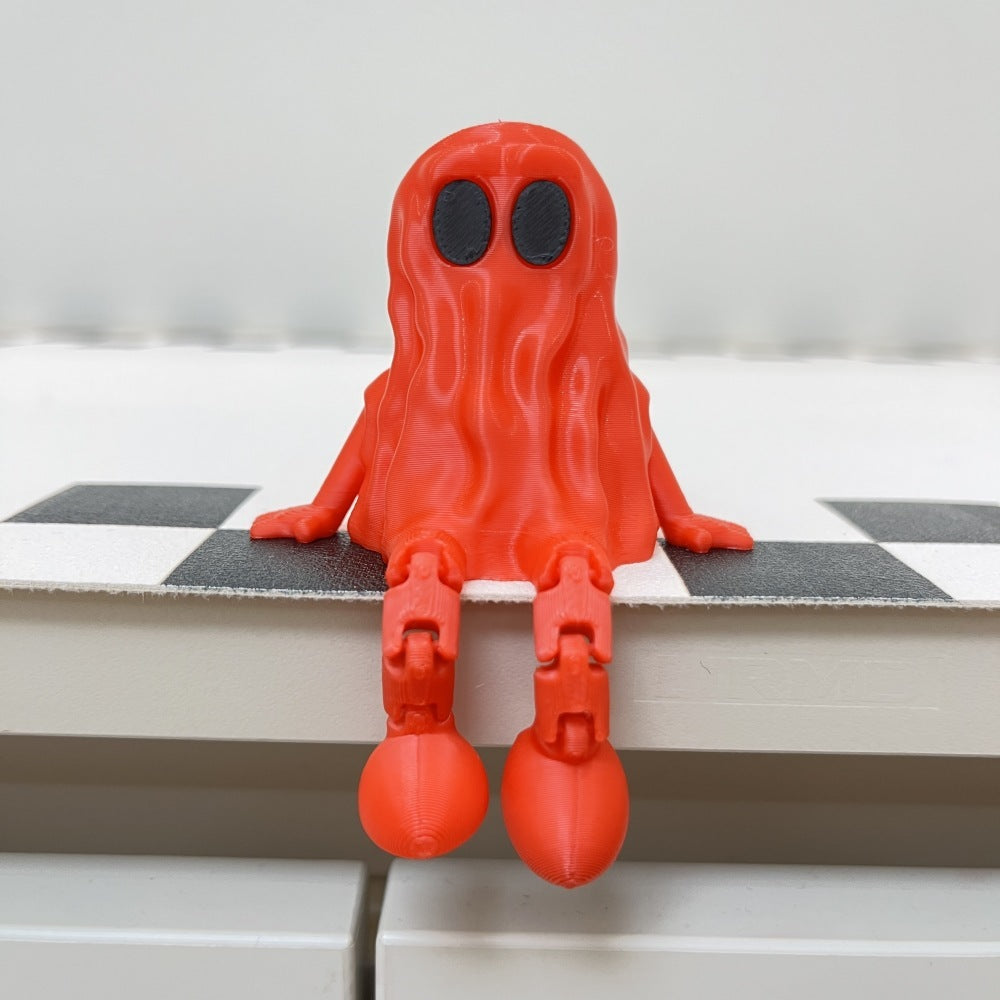 3D Printing Halloween Ghost Movable Joint Home Ornaments