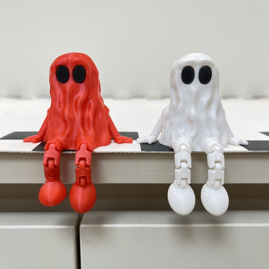 3D Printing Halloween Ghost Movable Joint Home Ornaments