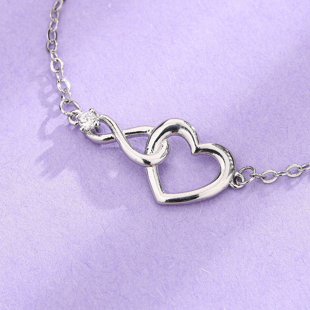 Heart-shape Bracelet Fashion Jewelry Versatile Love Bracelet Gift For Girlfriend Valentine's Day Jewelry / Accessories