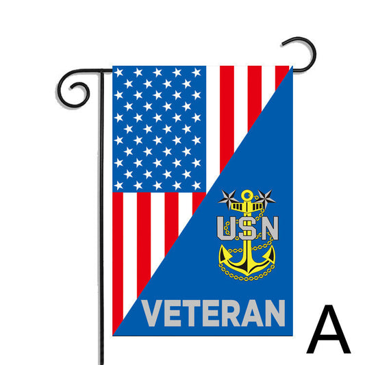 Polyester American Veteran Veteran Garden Flags & Banners