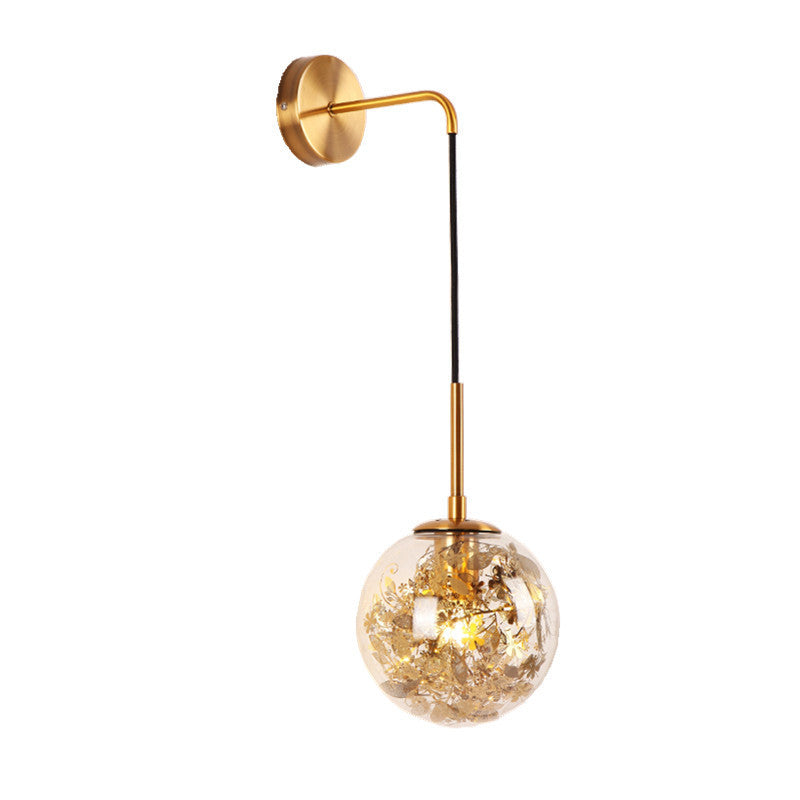Creative Modern And Simple Bedroom Bedside Lamp Glass Small Wall Lamp Lighting Home Essentials