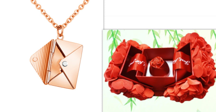 Fashion Jewelry Envelop Necklace Women Lover Letter Pendant Best Gifts For Girlfriend Jewelry / Accessories