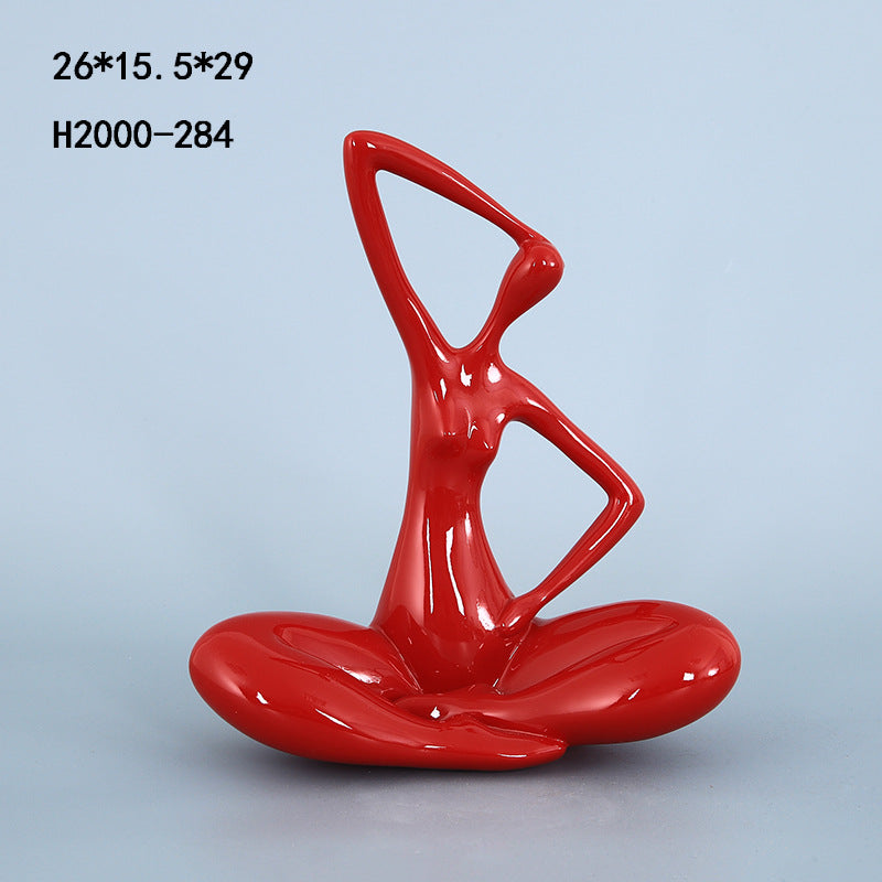 Modern Simple Character Ornament Resin Abstract Ornament Home Ornaments