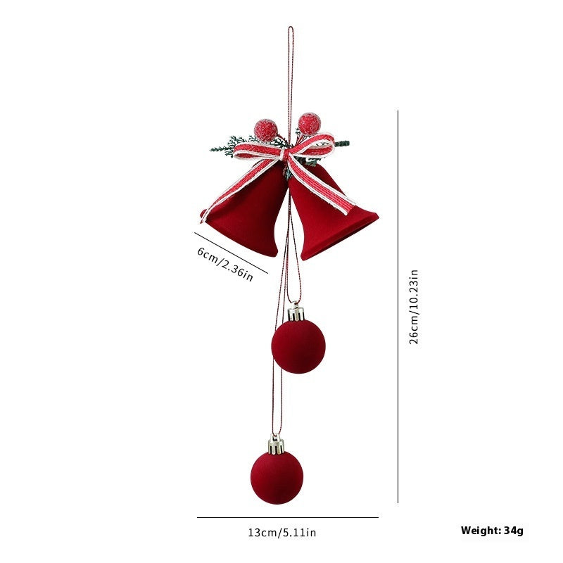 Finely crafted Christmas Shop Windows Tree Hanging Decorations Ornaments Festival Party Atmosphere Decoration Props Christmas Bells Home Ornaments