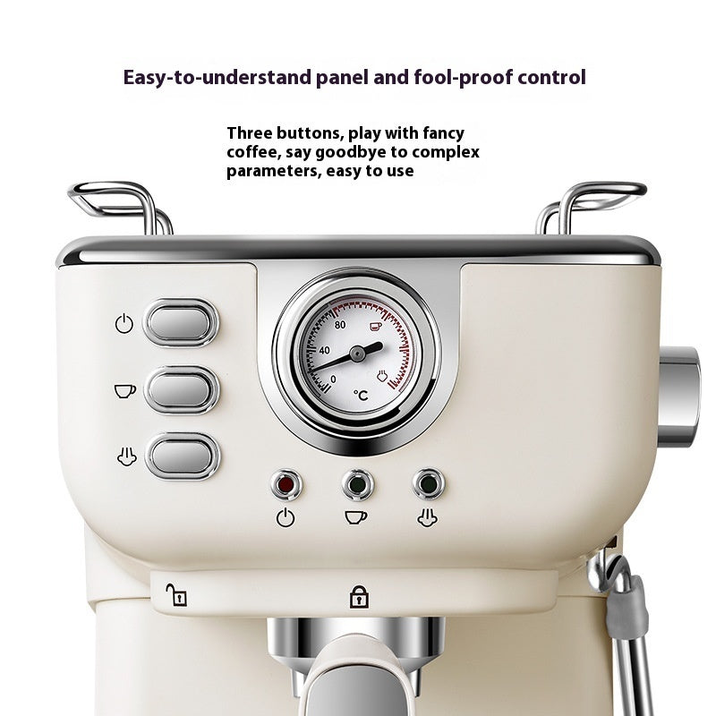 Italian Semi-automatic Household High-pressure Concentrated Steam Coffee Machine Appliances Home Essentials