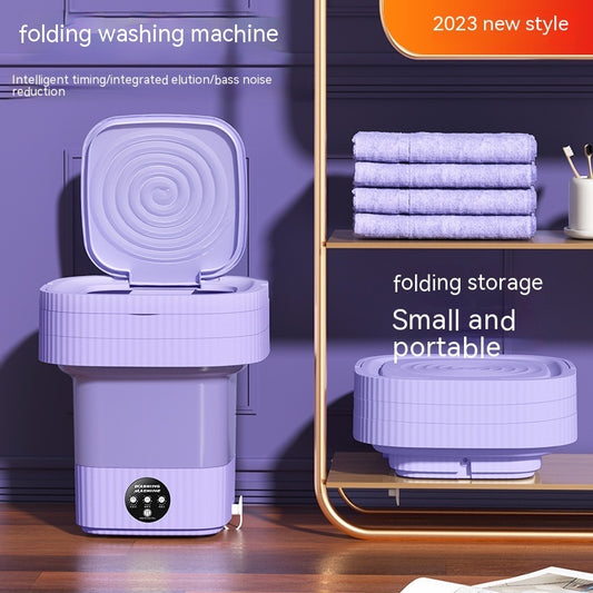 Plastic Folding Washing Machine Automatic Washing Underwear Panty Socks Baby Pet Clothes Dormitory Washing Integrated appliances Home Essentials