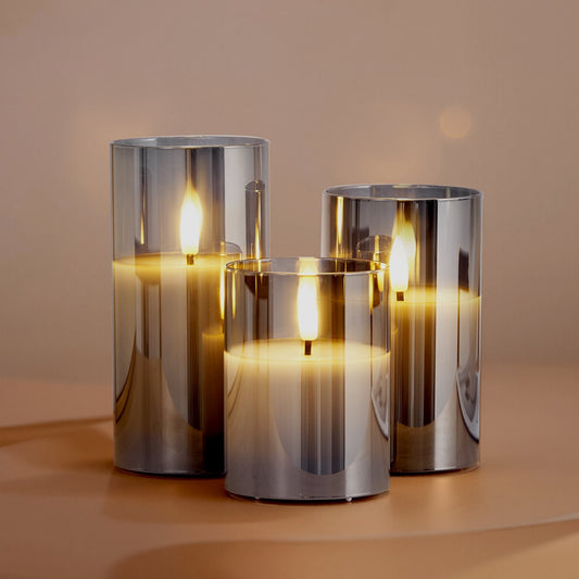 Flameless LED Candles 3 Pack Battery Operated Candles With Remote Control, Realistic Flickering Candles For Safe Ambiance Home Ornaments