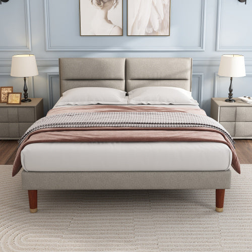 Linen Bed Frame Bedroom Furniture