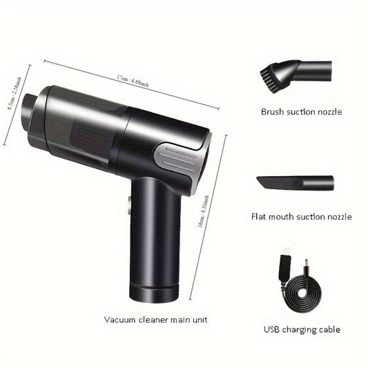 Wireless-silver Car Vacuum Cleaner Wireless Usb Charging Car Vacuum Cleaner Home Handheld Mini Desktop Vacuum Cleaner Portable appliances Home Essentials