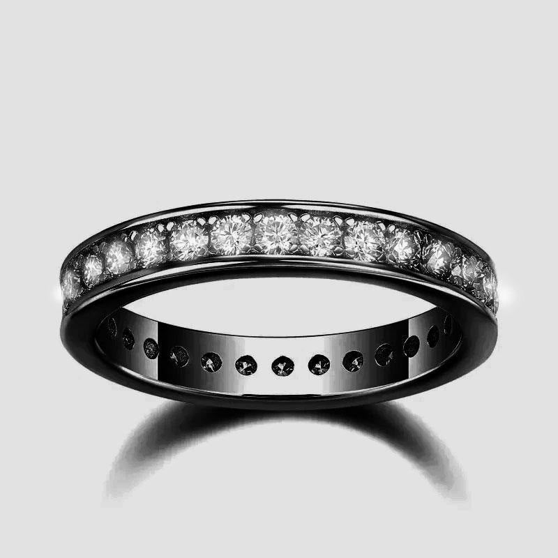 Women's Full Diamond Ring With Shiny Fashion